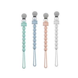 Baby Pacifier Clip Holder Manufacturer - OEM Food Grade Silicone Print Latex Free Soother
