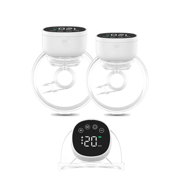 Portable Double Wearable Breast Pump Manufacturer - OEM 2024 Rechargeable 4 Modes 9 Levels