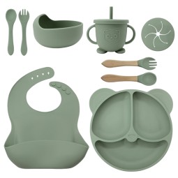 Baby LED Weaning Supplies Supplier - OEM 2026 Food Eating Utensils Suction Plate Set