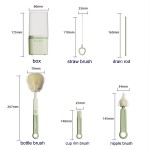 Travel Baby Brush Set Manufacturer - OEM Extendable Silicone Nipple Brush with Drying Rack