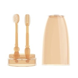 Toddler Toothbrush Manufacturer - OEM Portable Silicone Tongue Cleaner Sets Oral Training