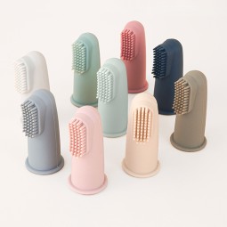 Baby Finger Toothbrush Supplier - OEM New Design Soft Silicone Tongue Cleaning Brush