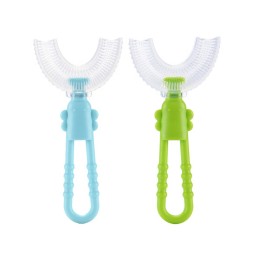 Baby Toothbrush Manufacturer - OEM 2024 Hot Selling U Shape Food Grade Silicone PP