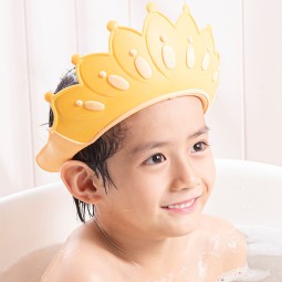 Baby Shower Shampoo Caps Supplier - OEM New Product Environmental Silicon Crown Clear