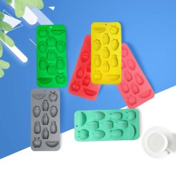 Fruit Shape Ice Cube Tray Supplier - Hot Sale BPA Free Food Grade Silicone Ice Maker