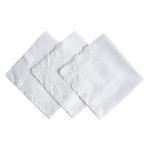 Handkerchiefs - Pure White Lace Cotton