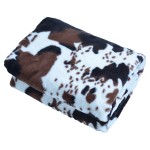 Blanket - Cow Print Flannel Portable
