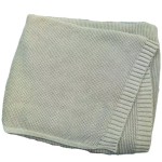 Blanket - 100% Cotton Knitted Plain