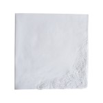 Handkerchiefs - Pure White Lace Cotton