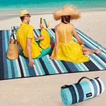 Beach Mat - Polyester Cotton Striped Washable