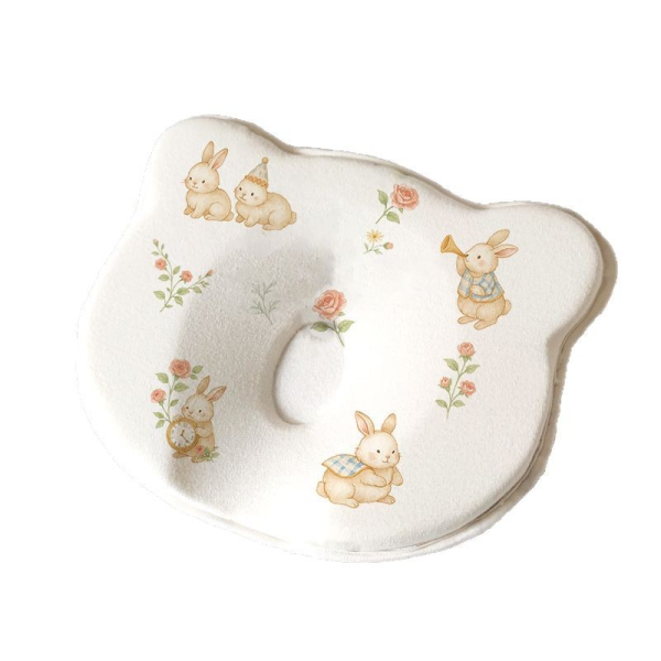 Baby Pillow - Memory Foam Bear Pattern 3D