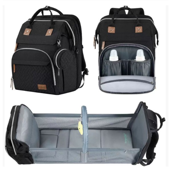 Diaper Bag - Quilted Water Resistant USB