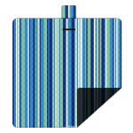 Beach Mat - Polyester Cotton Striped Washable
