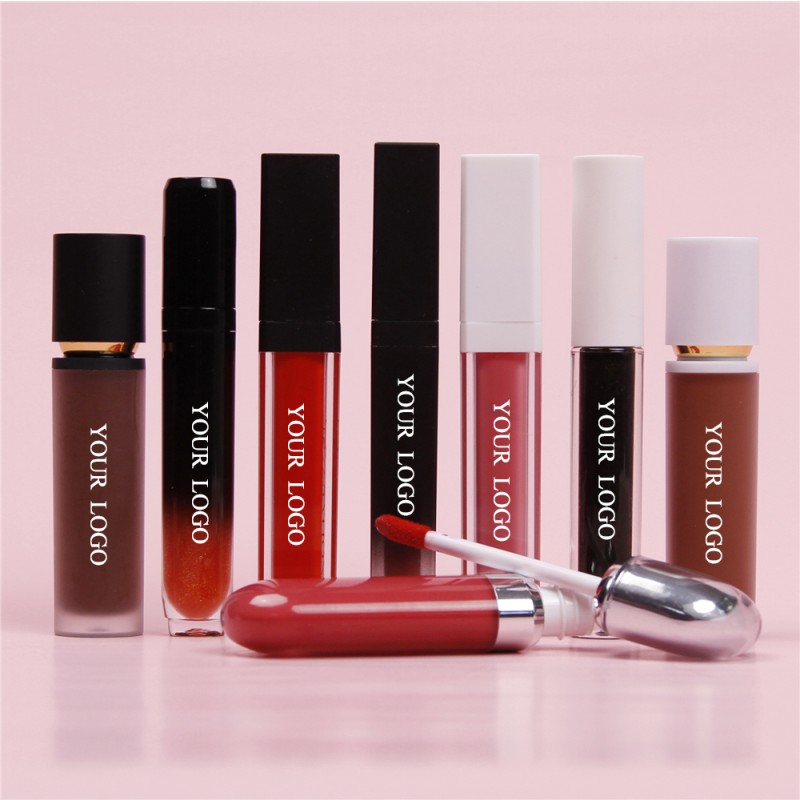 Wholesale Private Label Lipstick Set Square Tube Multi Colored Lipgloss Tube Cosmetics Makeup Lip Gloss Vendor