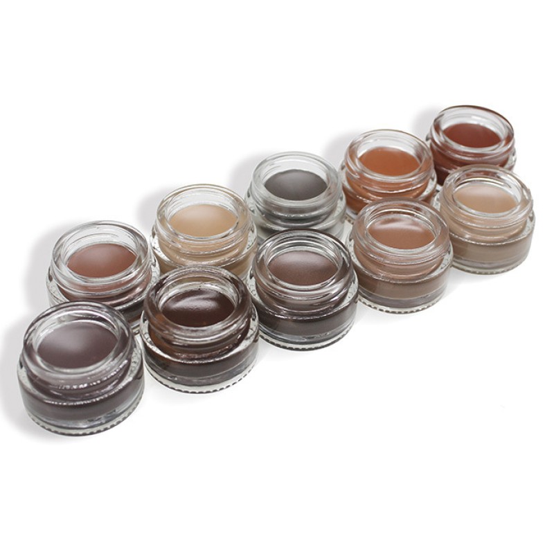 Eyebrow Pomade Cream, Waterproof Brow Pomade Gel High Pigmented Long-lasting for Natural Eyebrow Makeup