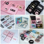 Hard Magnet Half Piece Black Band Lashes Soft Smooth Non-gel Silk Material 3D Magnetic Eyelash Packaging Box with Mirror