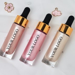 OEM Velvet Touch Skin Face Body Luminizer Shimmer Shine Makeup Highlighter Foundation Liquid
