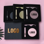 Hard Magnet Half Piece Black Band Lashes Soft Smooth Non-gel Silk Material 3D Magnetic Eyelash Packaging Box with Mirror