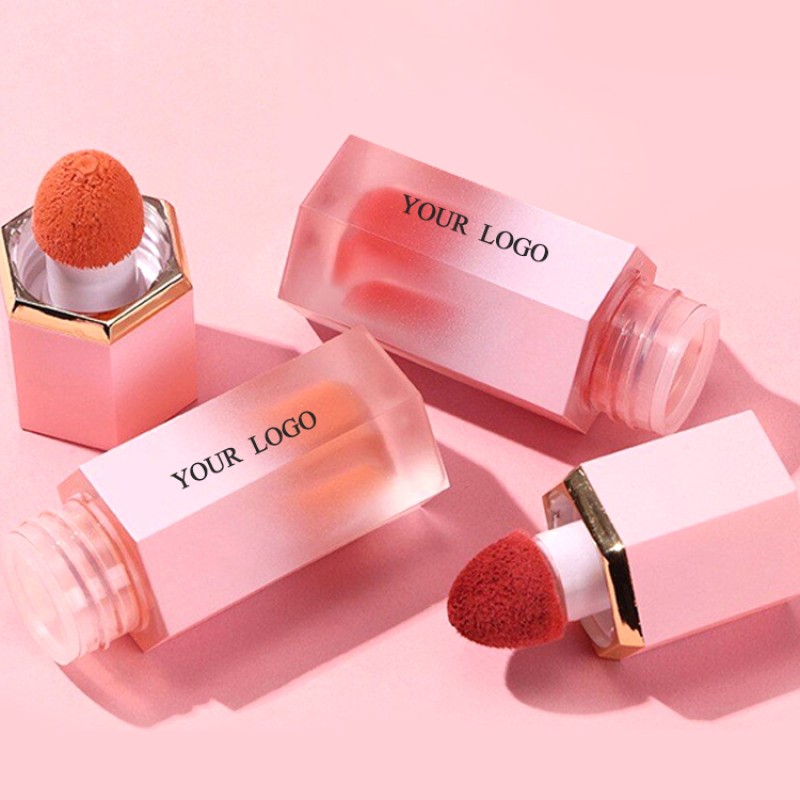 Wholesale OEM Long Lasting Waterproof Natural Face Cheek Makeup Soft Cream Liquid Blush