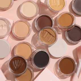 眉毛颜色深棕色素食无残忍眉毛颜色，填充和形状坚实的眉毛色调