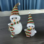 Luminous Snowman Supplier - Christmas Decoration Luminous Colorful Crystal Snowman