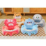 Baby Pouf Set Manufacturer - Cute Convertible Armchair Inflatable Cartoon Pink Sofa