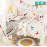 Crib Bedding Set Manufacturer - Cotton Cot Sets 100% Bed Latex Protector 4Pcs