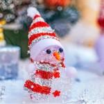 Luminous Snowman Supplier - Christmas Decoration Luminous Colorful Crystal Snowman