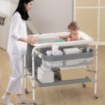Baby Bathtub with Stand Manufacturer - Newborn Floor Wood Table Children Foldable Standalone