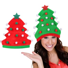 Christmas Elf Hats Supplier - New Christmas Tree Hat Festival Party Elf Novelty Hats