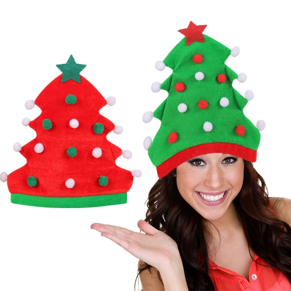 Christmas Elf Hats Supplier - New Christmas Tree Hat Festival Party Elf Novelty Hats