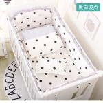 Crib Bedding Set Manufacturer - Cotton Cot Sets 100% Bed Latex Protector 4Pcs