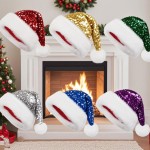 Christmas Hat Manufacturer - New Christmas Glitter Party Decoration Headwear Santa Hat