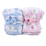 Swaddle Blanket Manufacturer - 95x83cm Coral Fleece Print Sublimation Lovey Receiving
