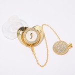 Baby Pacifier with Animal Supplier - PP Gold Flavor Print Rubber Cloth Eating Cases Holder