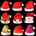 Christmas Top Hat Supplier - Christmas Hat Cartoon Deer Horn Old Man Snowman Velvet Foam