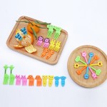 Plastic Fork Supplier - Disposable Kids Mini Animal Dessert Fruit Fork