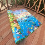 Baby Playmat Manufacturer - 200x180x1CM Double Sided Stylish Grawling Rug Foldable Foam