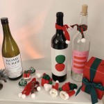 Christmas Bottle Scarf Supplier - Mini Christmas Hat Scarf Doll Decoration Bottle Scarf
