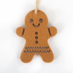 Christmas Decoration Supplier - Christmas Gingerbread Man Felt Cloth Pendant Tree Snowflake