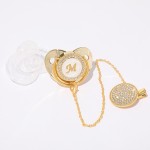 Baby Pacifier with Animal Supplier - PP Gold Flavor Print Rubber Cloth Eating Cases Holder