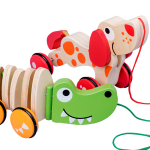 Pull Car Toy Supplier - Crocodile Musical Educational Building Blocks for Toddlers