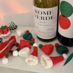 Christmas Bottle Scarf Supplier - Mini Christmas Hat Scarf Doll Decoration Bottle Scarf