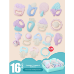 Baby Rattle Set Manufacturer - OEM Color Boilable Soft Plastic Musical Toy 0-3 Years