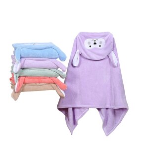 Kids Hooded Poncho Supplier - Children's Beach Romper Plush Twistless Cotton Towel