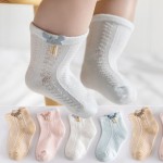 Baby Socks Supplier - Hot Selling Candy Colored Cartoon Frill Foot Wear Combed Cotton