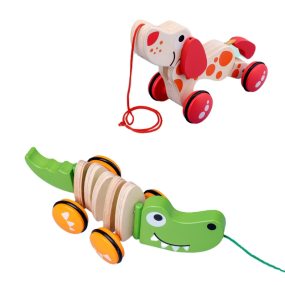Pull Car Toy Supplier - Crocodile Musical Educational Building Blocks for Toddlers