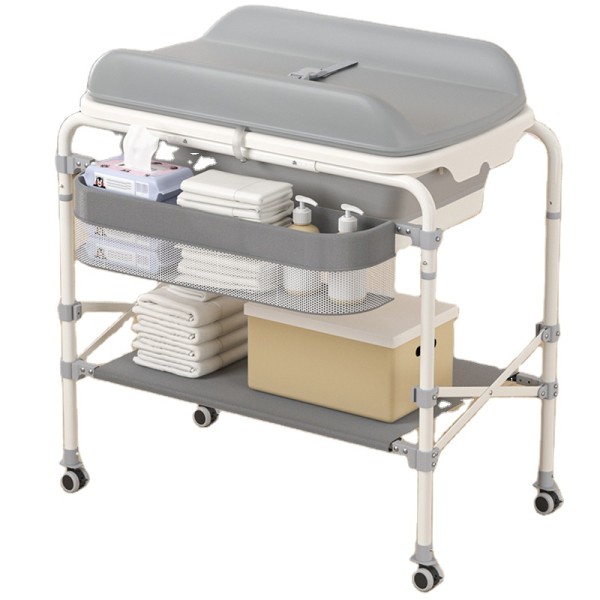 Baby Bathtub with Stand Manufacturer - Newborn Floor Wood Table Children Foldable Standalone