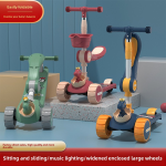 Plastic Scooter Manufacturer - OEM 1 in 1 Foldable Three Wheel Toy Car