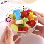 Plastic Fork Supplier - Disposable Kids Mini Animal Dessert Fruit Fork
